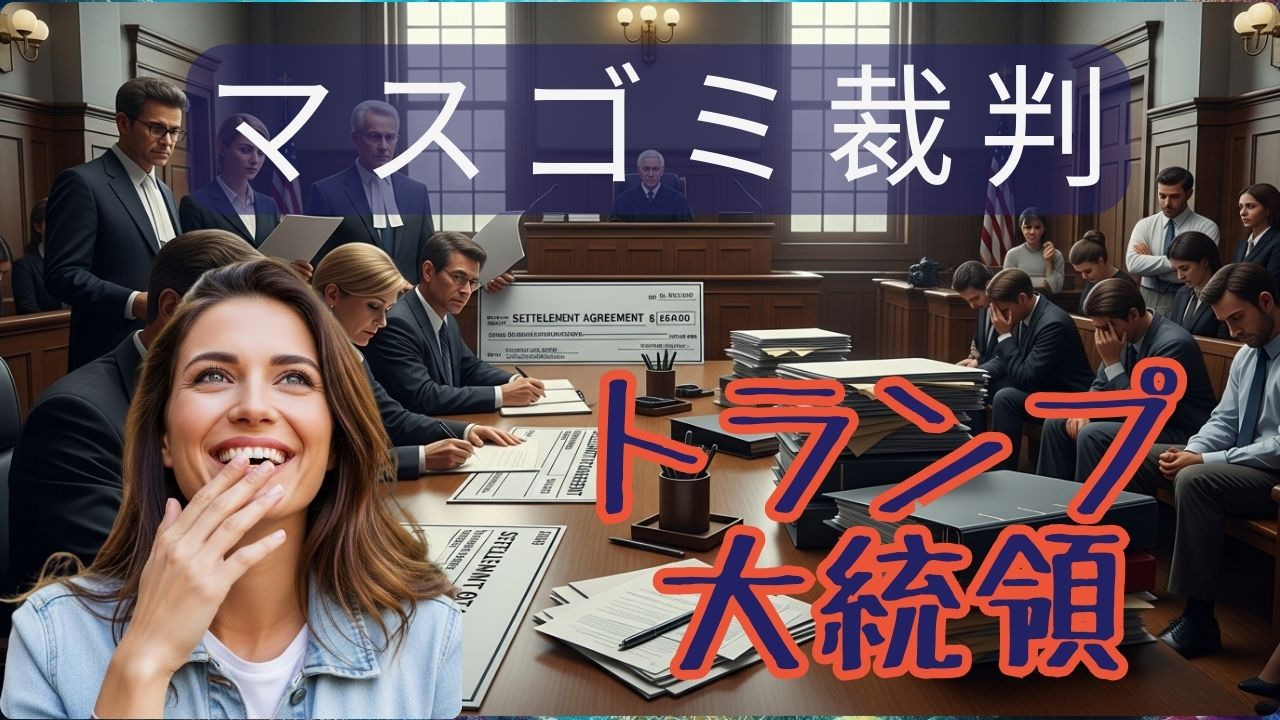 トランプ大統領 虚偽メディアへの裁判ラッシュ