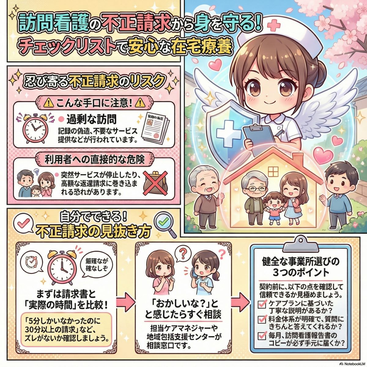 訪問看護の不正請求を防ぐ！5つの対策で守る安心な暮らし