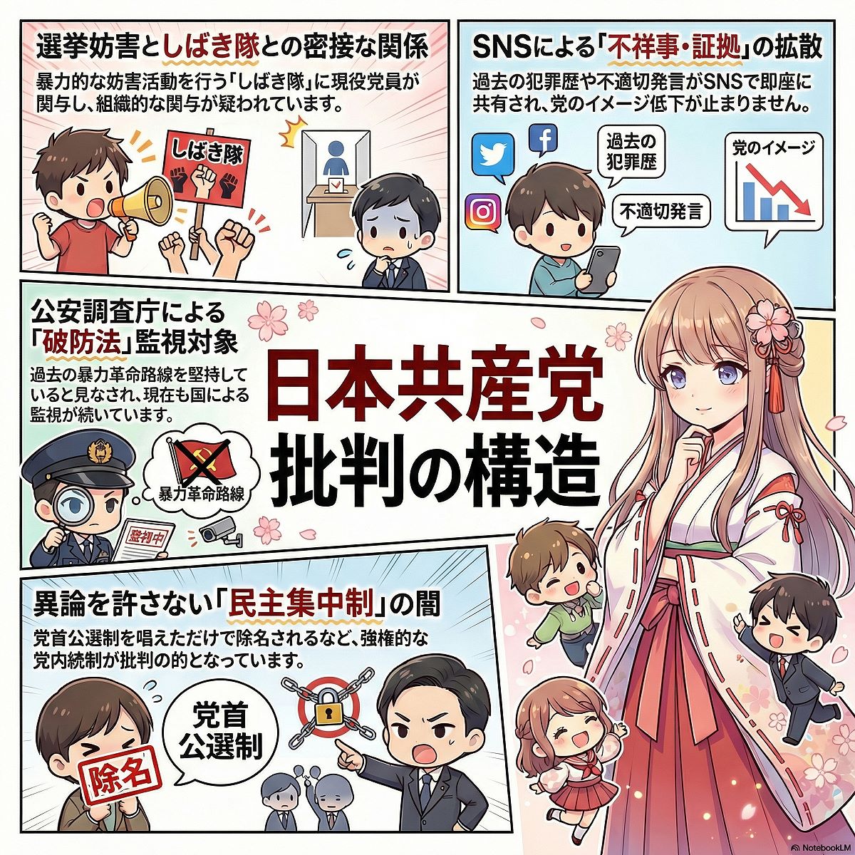 日本共産党をめぐる批判点の構造