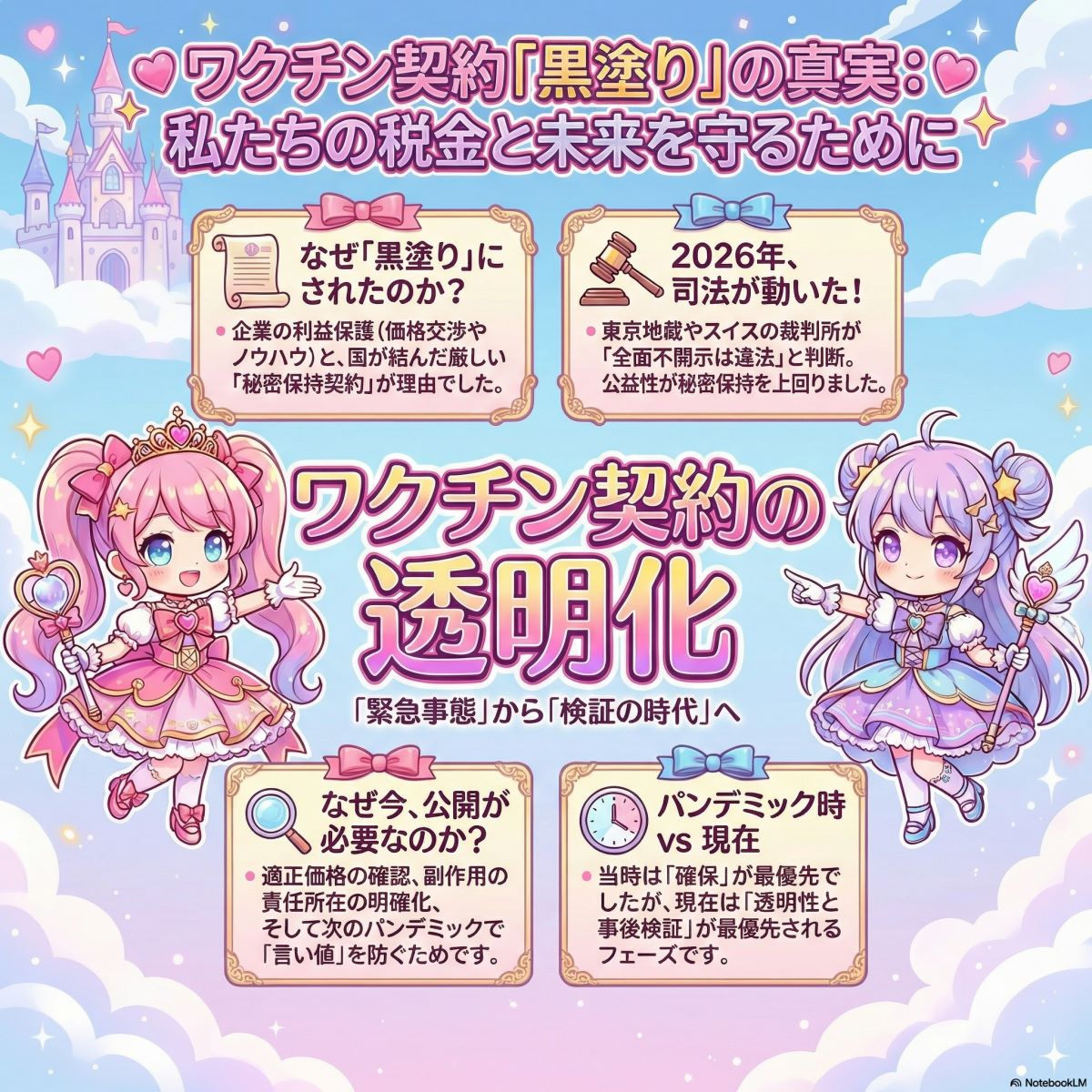 ワクチン契約の黒塗りはなぜ？税金の行方を追う3つの納得理由　