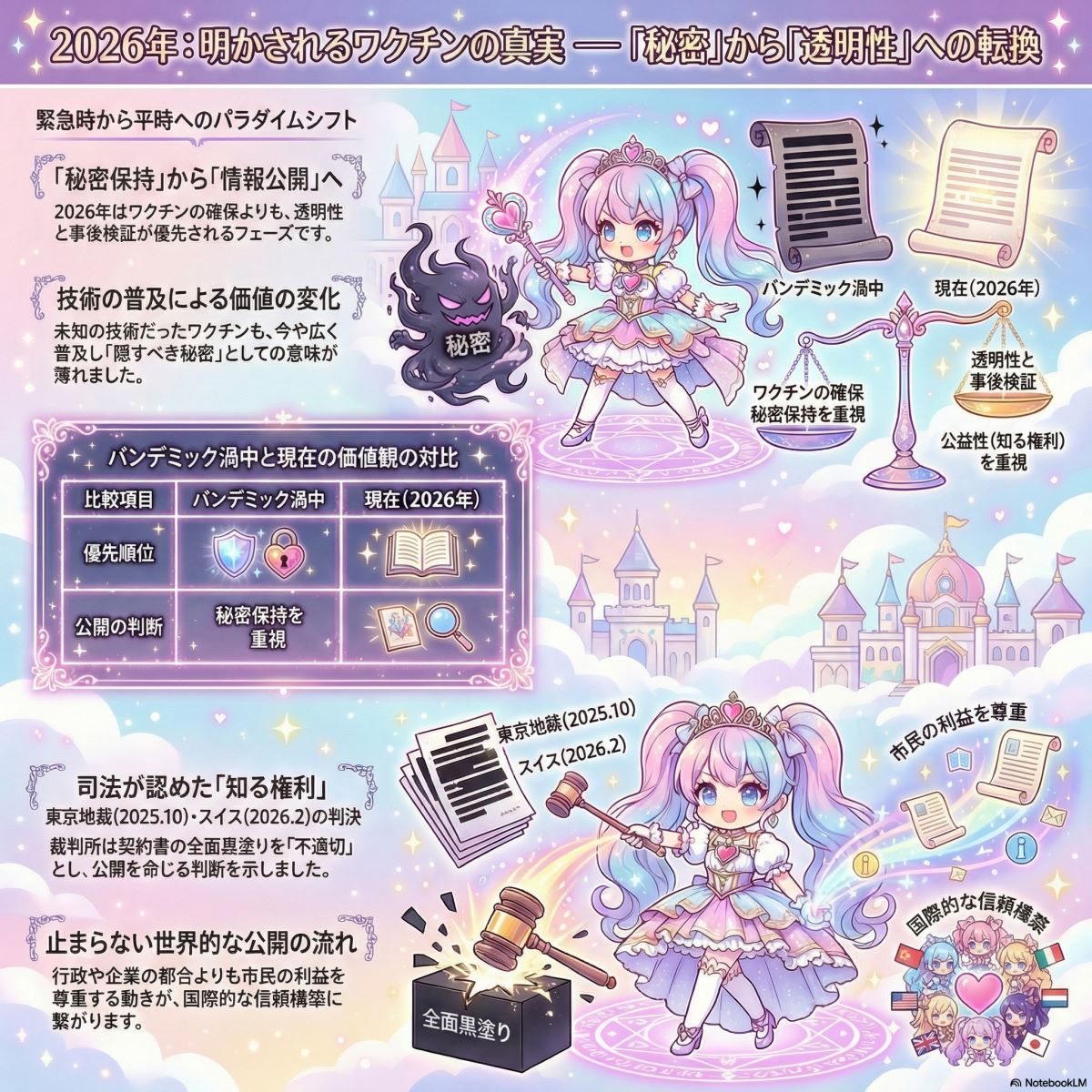 今になって情報公開が進む理由はなぜですか？