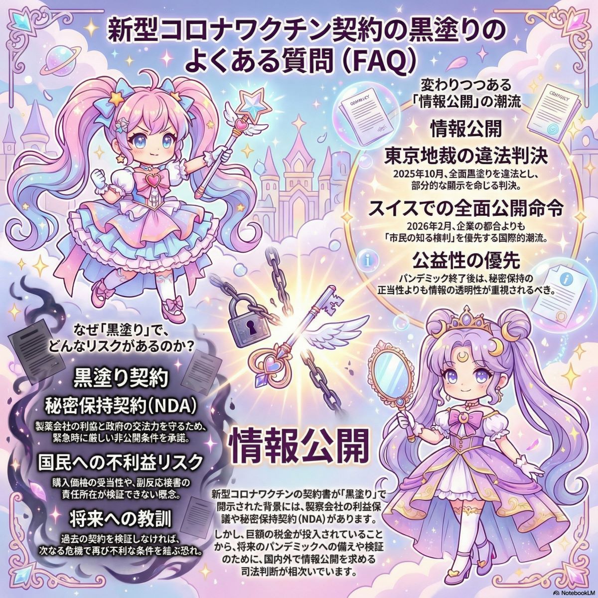 新型コロナワクチン契約の黒塗りのよくある質問（FAQ）