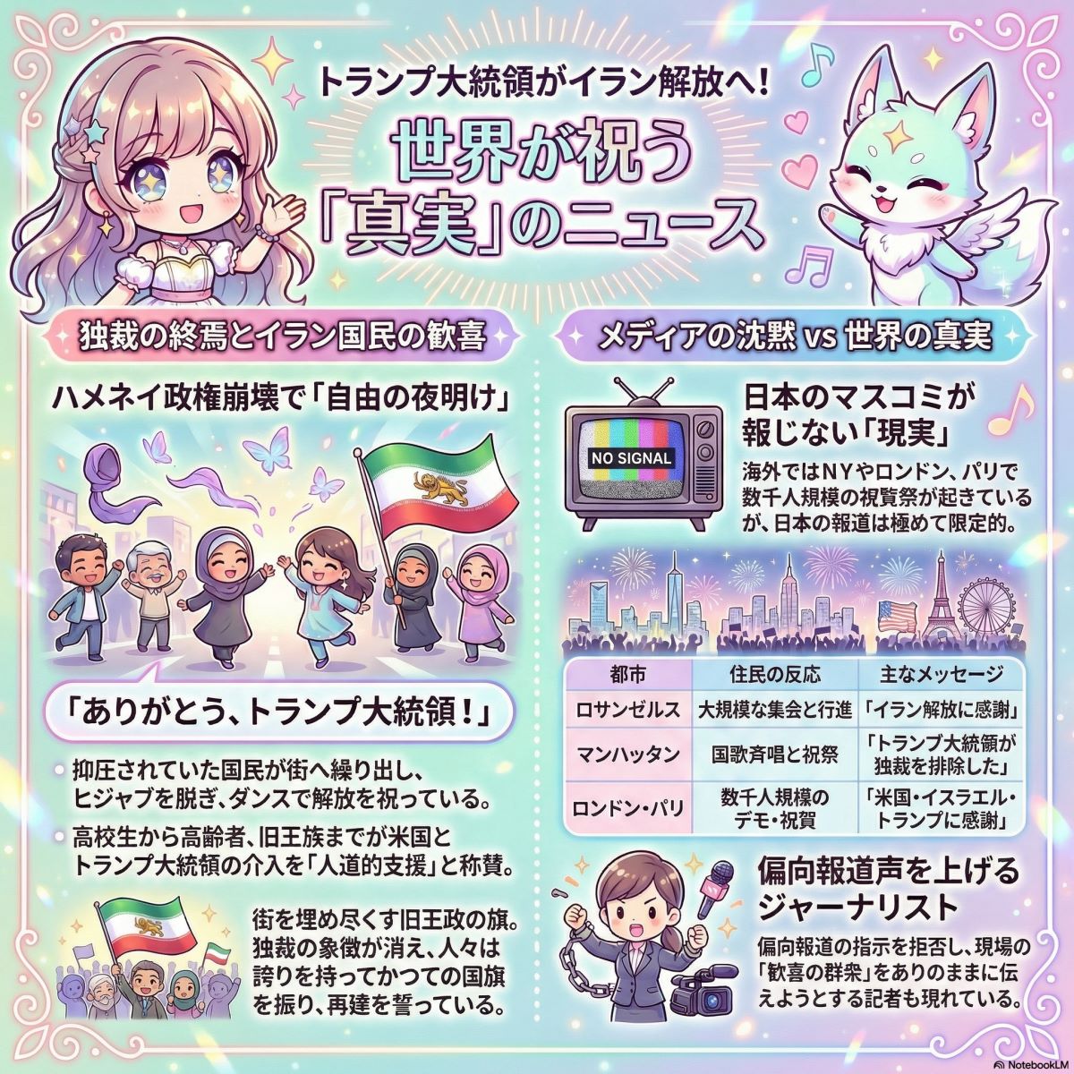 イラン国民もトランプ大統領に感謝！