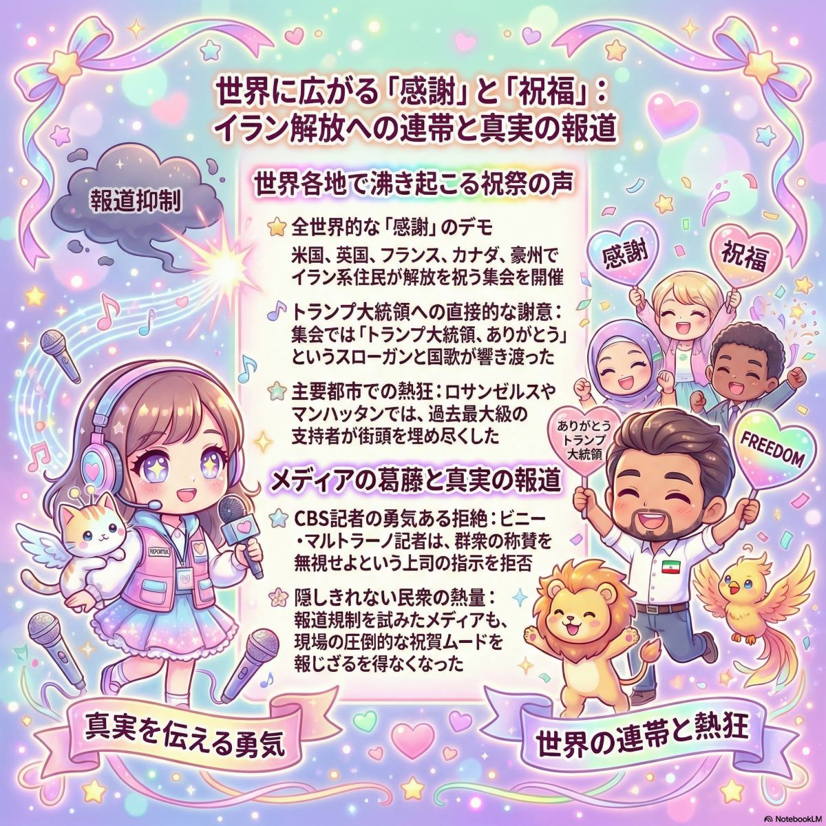 世界中のイラン人もトランプ大統領に感謝！