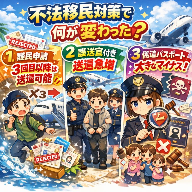 不法移民対策で何が具体的に変わったのか？3つのポイント