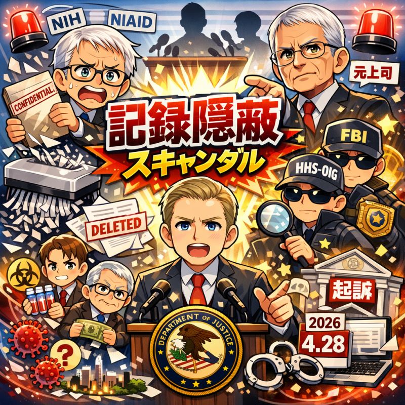  ファウチの腹心による記録隠蔽事件の概要