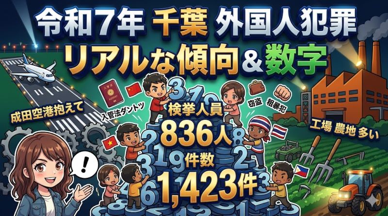 2. 外国人犯罪のリアルな傾向 — 数字が全部語ってる