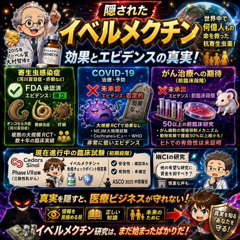 隠されたイベルメクチンの効果は？