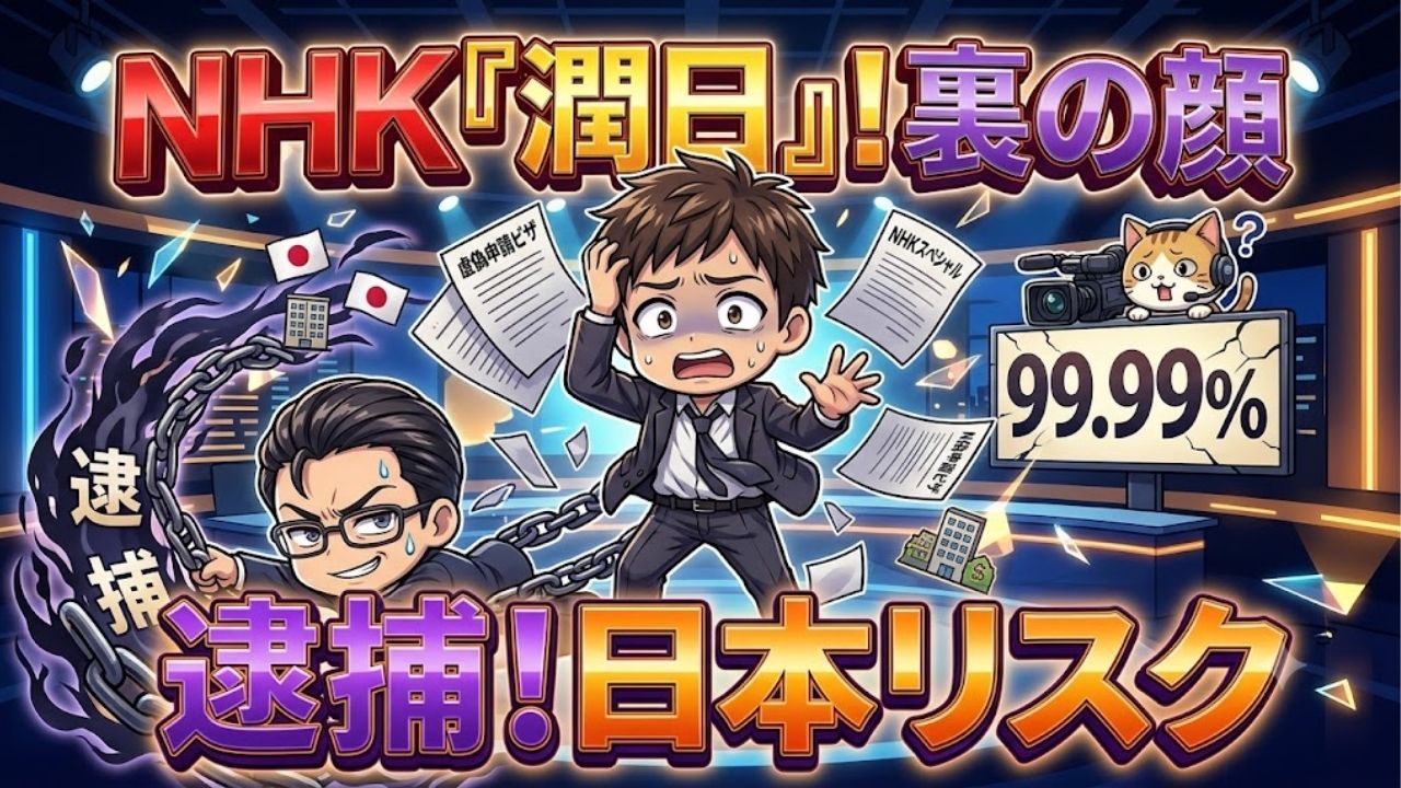 NHK「潤日」藍沢鵬程が逮捕のビザ虚偽申請・番組削除・日本のリスクを徹底解説