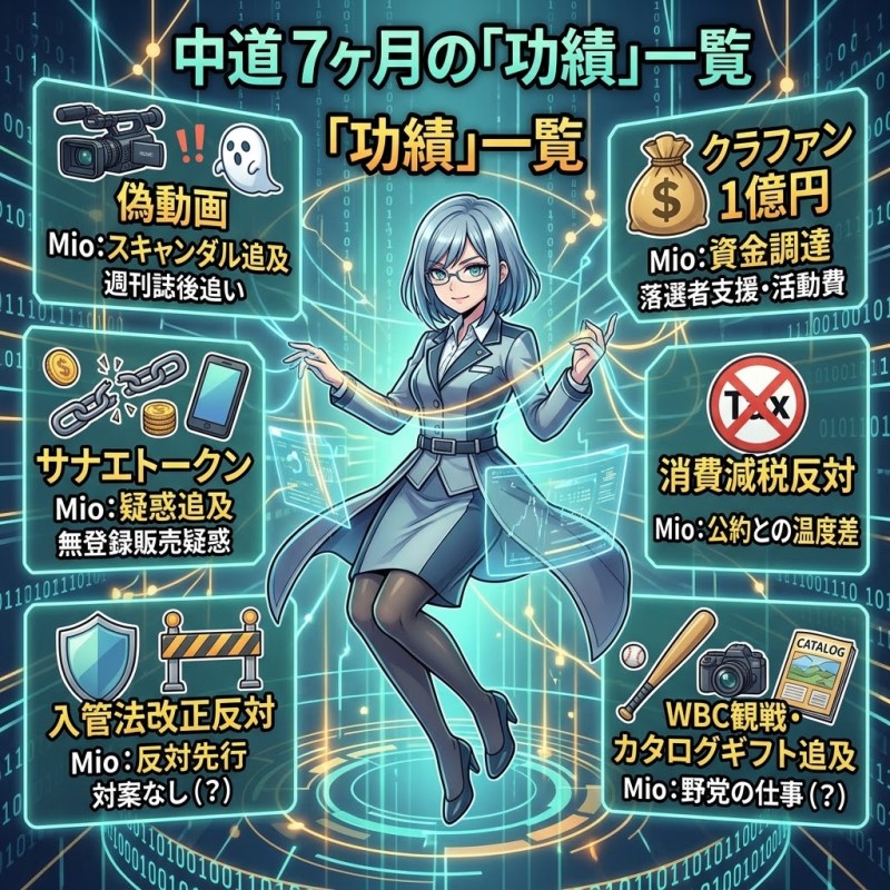 中道が7カ月でやったこと一覧