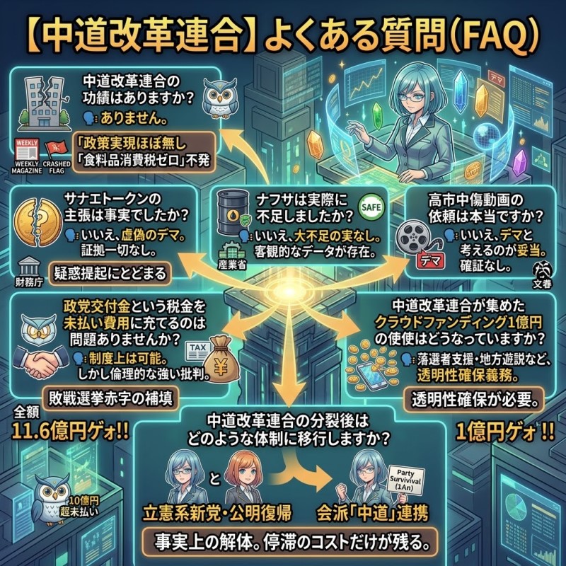 【中道改革連合】のよくある質問(FAQ)