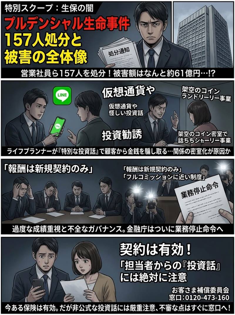 プルデンシャル生命事件とは？ 157人処分と被害の全体像