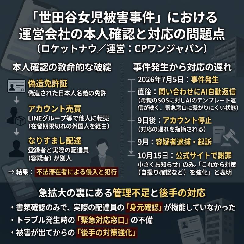 ロケットナウの本人確認と事件後対応に何が問題だったのか